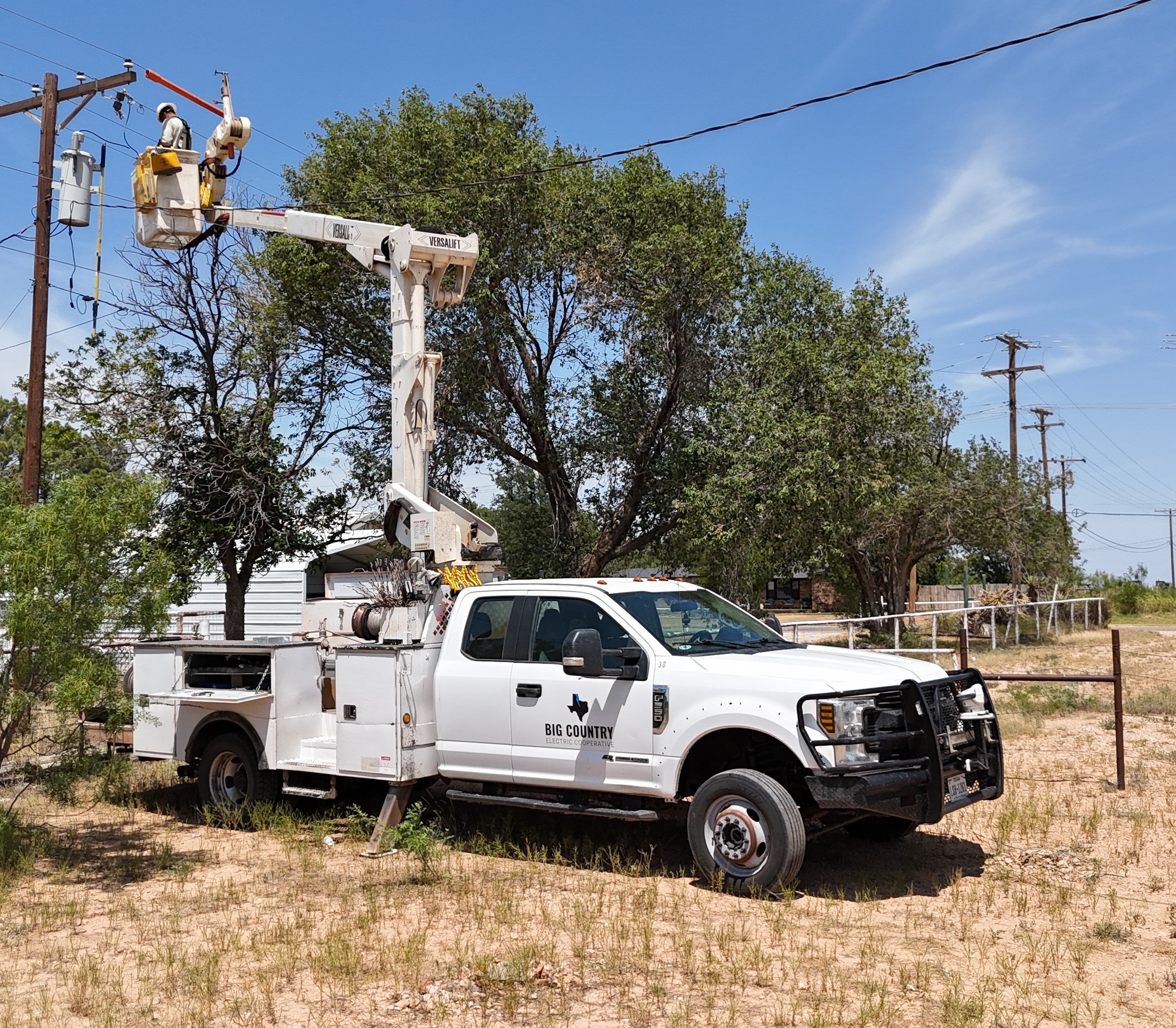 Bucket Truck with Lineworker