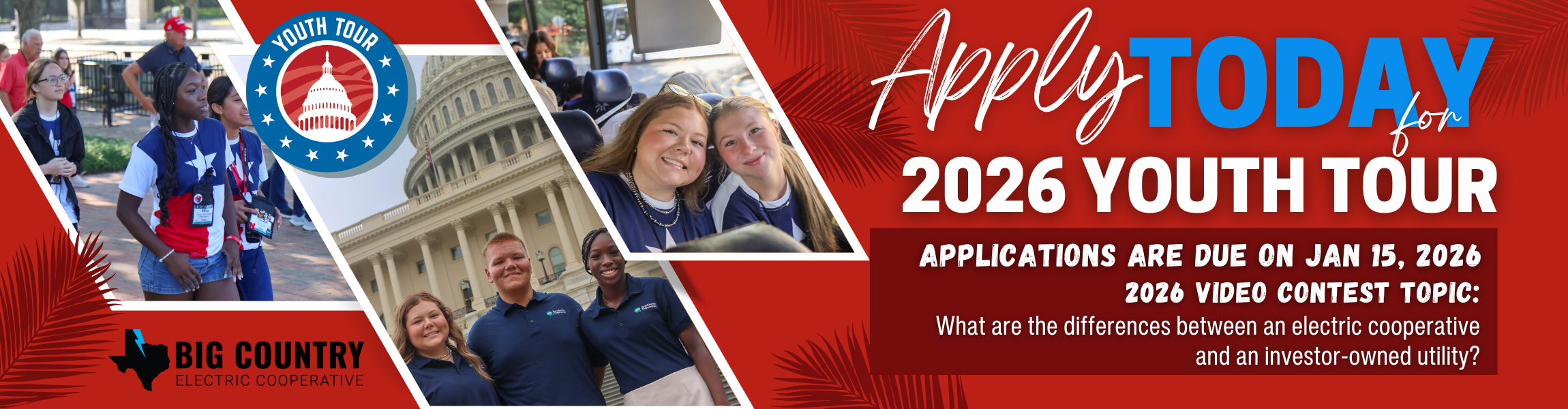 Apply For Youth Tour today