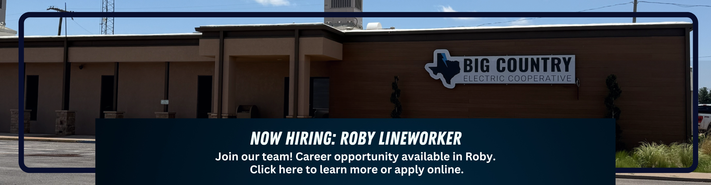 Job opening in Roby!