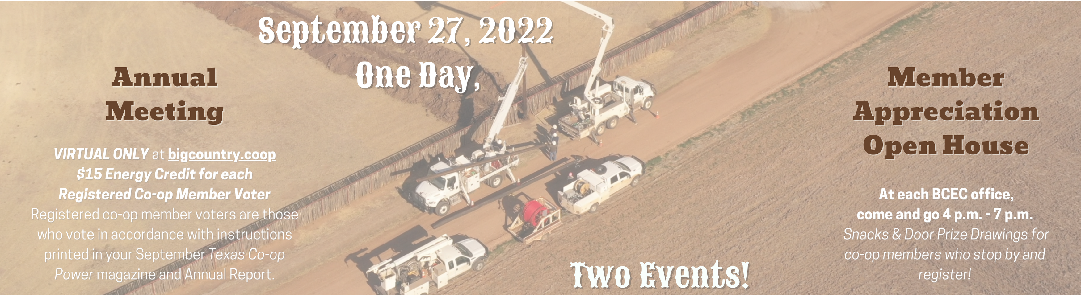 annual meeting and open house info